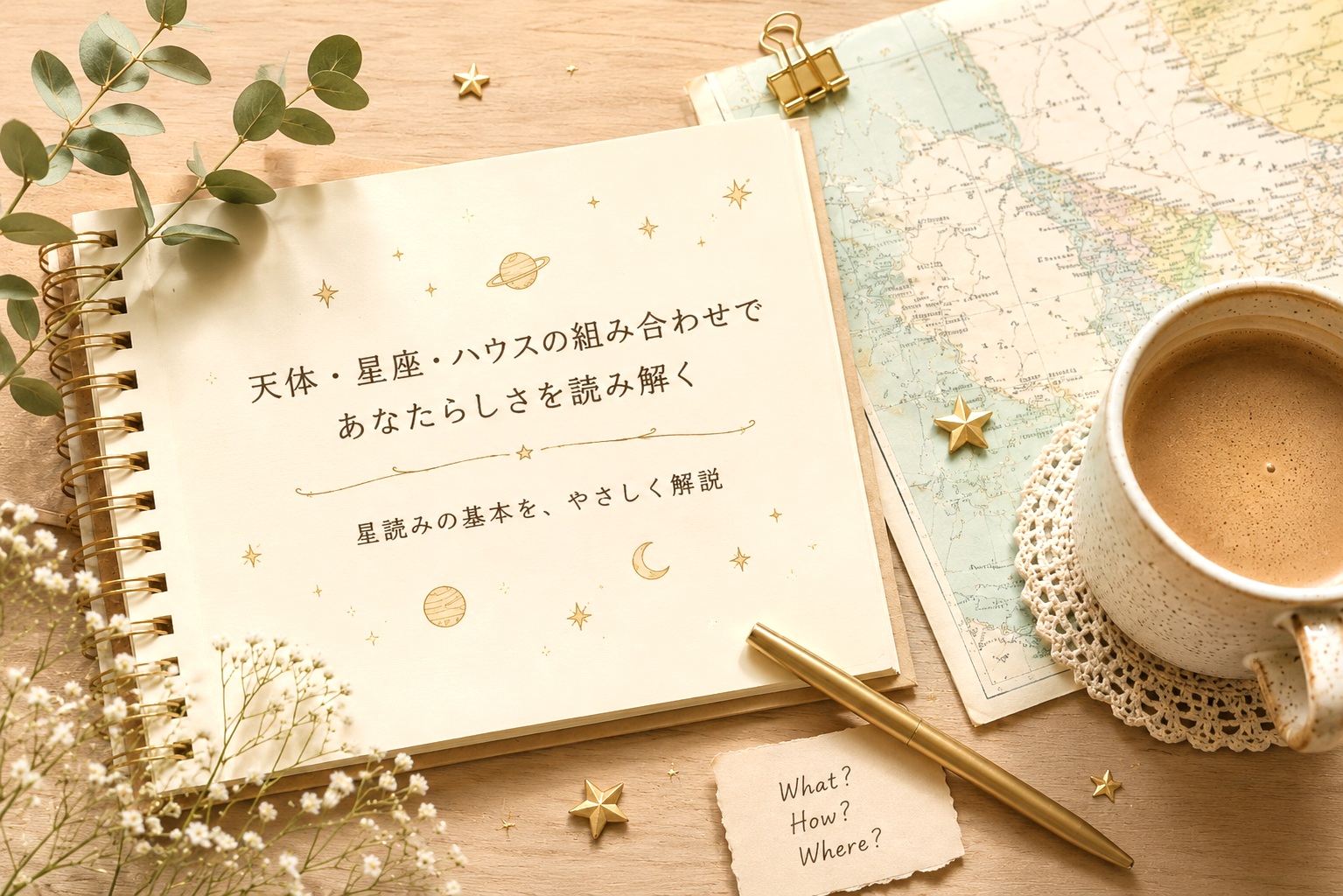 天体・星座・ハウスの関係アイキャッチ