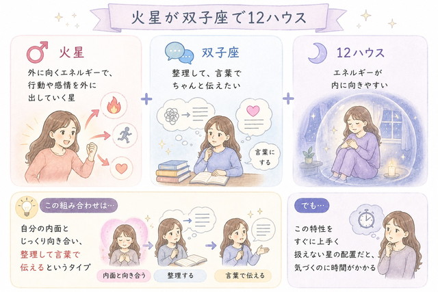 火星双子座12ハウス